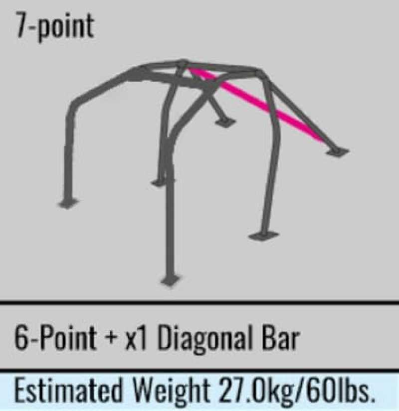 Cusco Steel Roll Cage 7-Point 2-Passenger Through Dash Mitsubishi Evo 10 CZ4A (S/O / No Cancel)