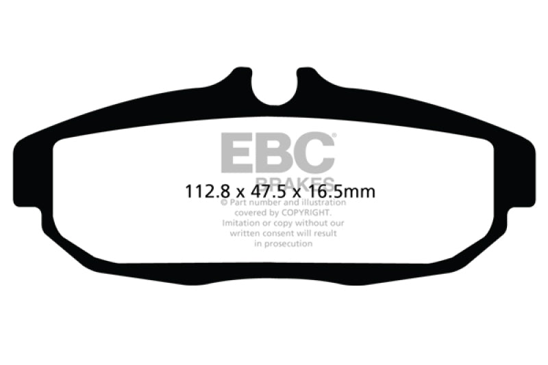 EBC 12-14 Ford Mustang, GT, Boss 302 & GT500 Redstuff Rear Brake Pads