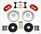 Wilwood Narrow Superlite 6R Front Hat Kit 13.06in Red Mitsubishi EVO VIII