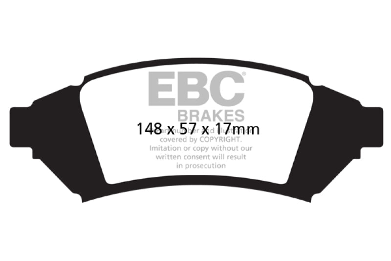 EBC 04 Pontiac Grand Prix 3.8 Yellowstuff Front Brake Pads