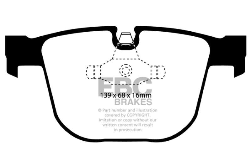 EBC 08-13 BMW M3 (E90) Redstuff Rear Brake Pads