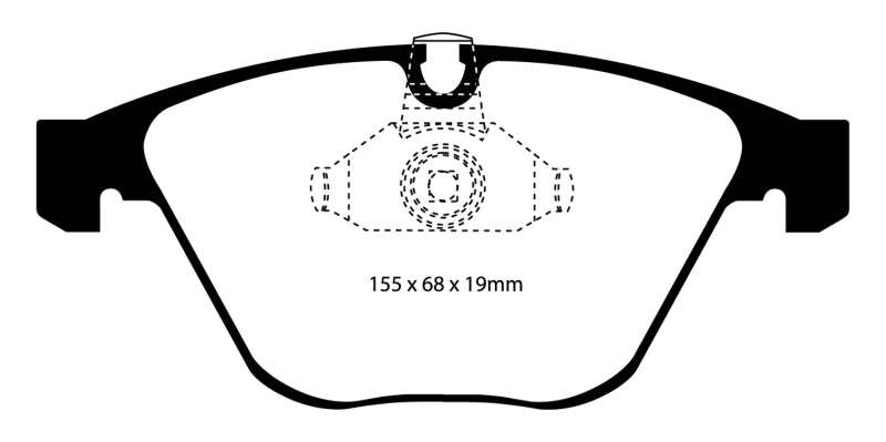 EBC 08-13 BMW M3 (E90) Bluestuff Front Brake Pads