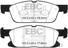 Load image into Gallery viewer, EBC 2016+ Lincoln Continental (10th Gen) 2.7L Twin Turbo Redstuff Front Brake Pads