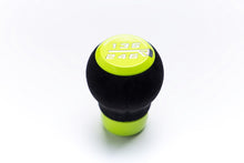 Load image into Gallery viewer, Raceseng Stratose Shift Knob (Gate 3 Engraving) M12x1.25mm Adapter - Neon Yellow w/Alcantara