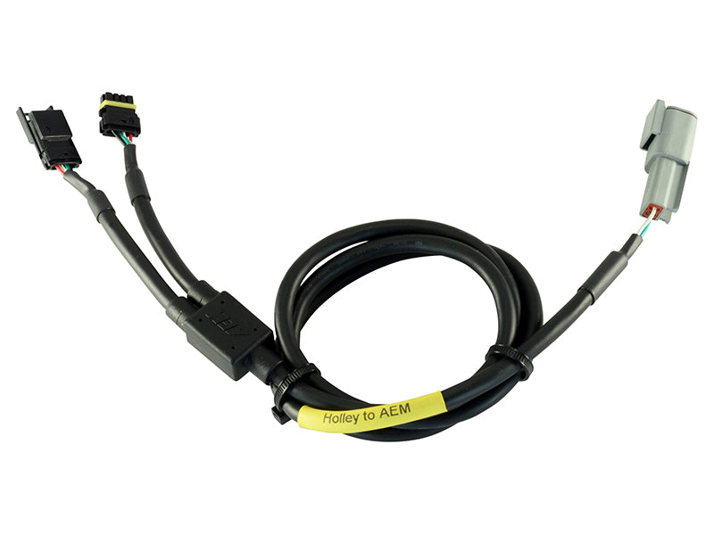 AEM CD-5/CD-7 Carbon Digital Dash Plug and Play Adapter Harness for Holley Sniper EFI Systems CAN