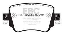 Load image into Gallery viewer, EBC 15+ Volkswagen GTi 2.0 Turbo Greenstuff Rear Brake Pads