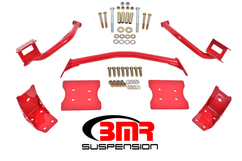 BMR 79-04 Fox Mustang Torque Box Reinforcement Plate Kit(TBR005R And TBR003R) - Red