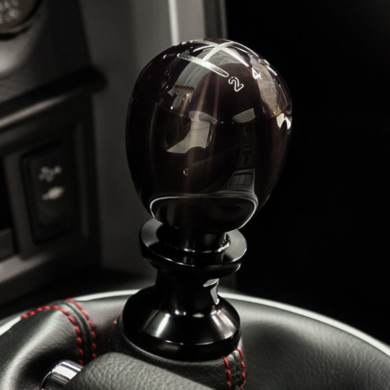 Raceseng Slammer Shift Knob (Gate 4 Engraving) M12x1.5mm Adapter - Smoke Translucent