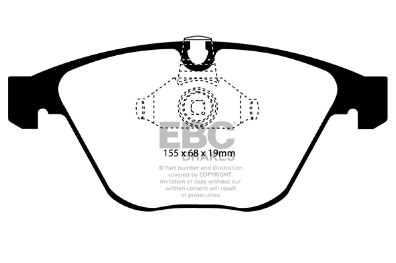 EBC 08-13 BMW M3 (E90) Yellowstuff Front Brake Pads