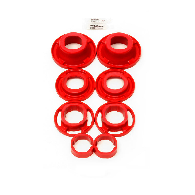 BMR 12-15 5th Gen Camaro Rear Cradle Street Version Poly Inserts Only Bushing Kit - Red