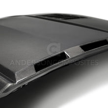 Load image into Gallery viewer, Anderson Composites 2018-2019 Ford Mustang Ram Air Double Sided Carbon Fiber Hood