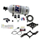 Nitrous Express 4150 Single Entry Billet Crossbar Nitrous Plate Kit (50-300HP) w/10lb Bottle