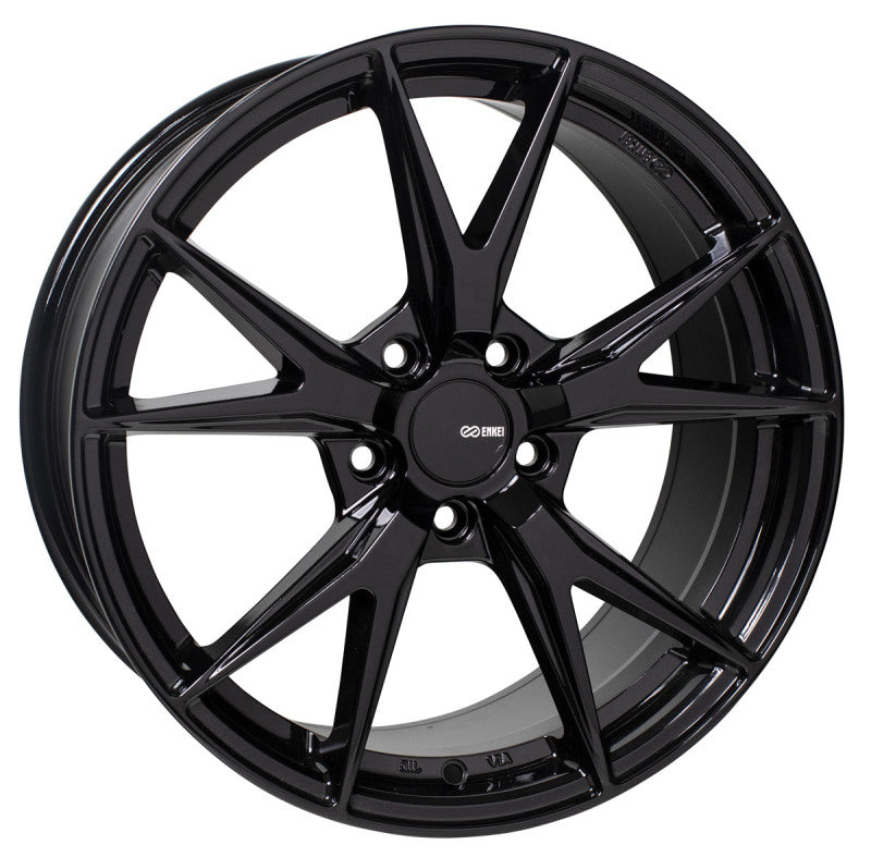 Enkei Phoenix 17x7.5 45mm Offset 5x100 72.6mm Bore Gloss Black Wheel