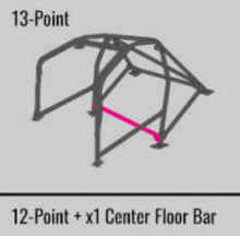 Load image into Gallery viewer, Cusco SFTY21 2-Passenger 13-Point BLK DASH-THROUGH Roll Cage Subaru STi GRB 08-14 (S/O NO CNCL)