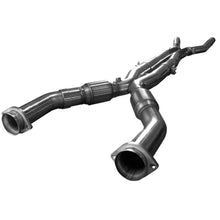 Load image into Gallery viewer, Kooks 2009-2014 Cadillac CTS-V 1 7/8in x 3in SS Longtube Headers &amp; OEM Catted SS X-Pipe