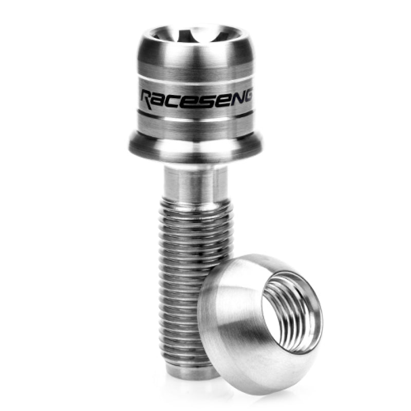 Raceseng TLR-1 Titanium Lug Bolt Set - M14x1.5mm / R14 Floating Seat - Brushed