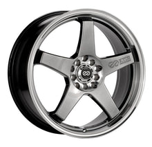 Load image into Gallery viewer, Enkei EV5 18x7.5 5x105/110 38mm Offset 72.6 Bolt Diameter Hyper Black w/ Machined Lip Wheel