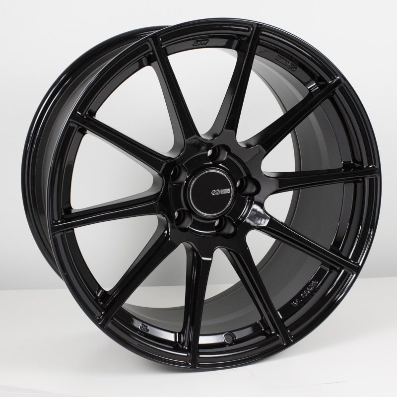 Enkei TS10 17x8 5x114.3 45mm Offset 72.6mm Bore Black Wheel