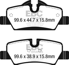 Load image into Gallery viewer, EBC 14+ Mini Hardtop 1.5 Turbo Cooper Yellowstuff Rear Brake Pads