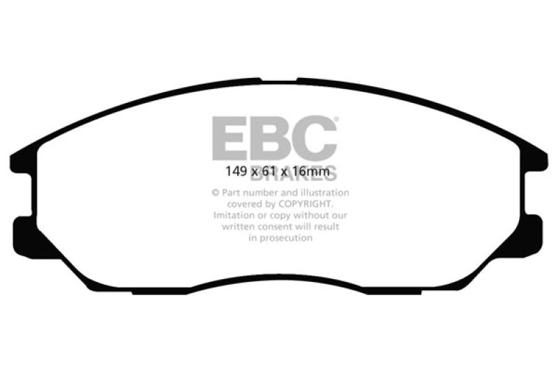 EBC 04-05 Hyundai XG 350 3.5 Greenstuff Front Brake Pads