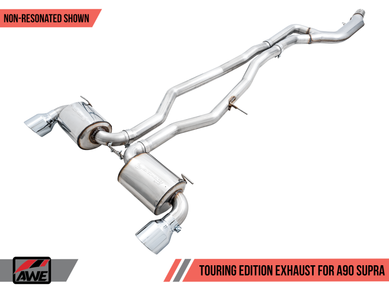 AWE Toyota Supra A90 Non-Resonated Touring Edition Exhaust