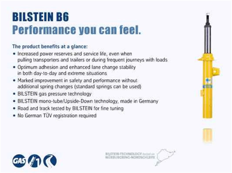 Bilstein B6 2006-2012 Porsche 911 Carrera 4/Turbo Front Right Suspension Strut Assembly