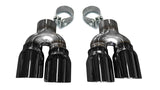 Corsa 16-18 Cadillac ATS 3.6T 4in Inlet / 4in Outlet Twin Black Tip Kit (For Corsa Exhaust Only)