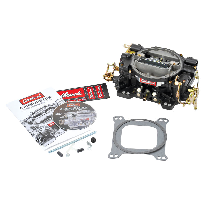 Edelbrock Carburetor Performer Series 4-Barrel 600 CFM Manual Choke Black Finish