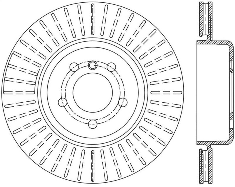 StopTech Sport Slotted Rotor - Rear Left