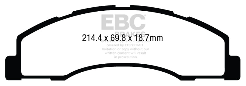 EBC 08+ Ford Econoline E150 4.6 Yellowstuff Front Brake Pads