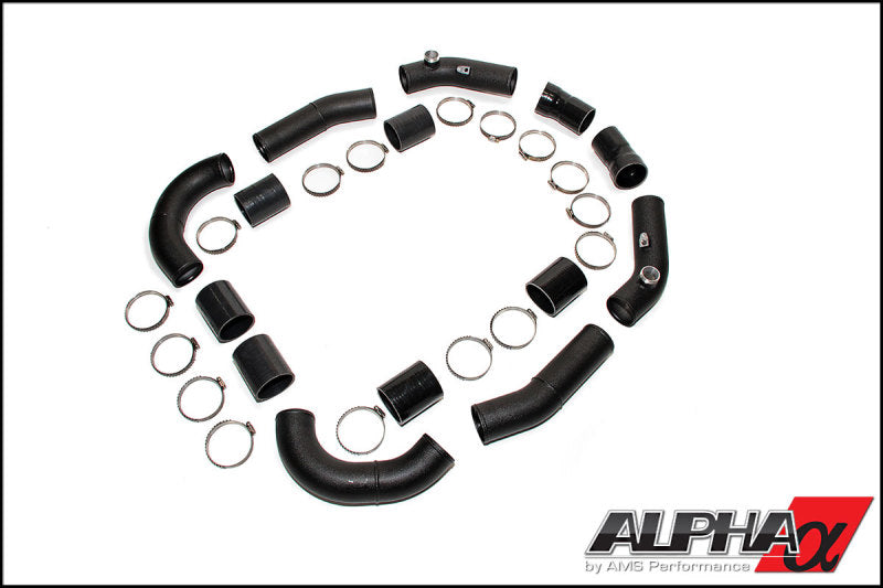 AMS Performance GT-R R35 Induction Kit w/Stock Turbos/TB / Alpha I/C/Carbon Manifold/TiAL Flanges