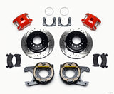 Wilwood D154 P/S P-B Kit Drilled-Red New Big Ford 2.50in Offset