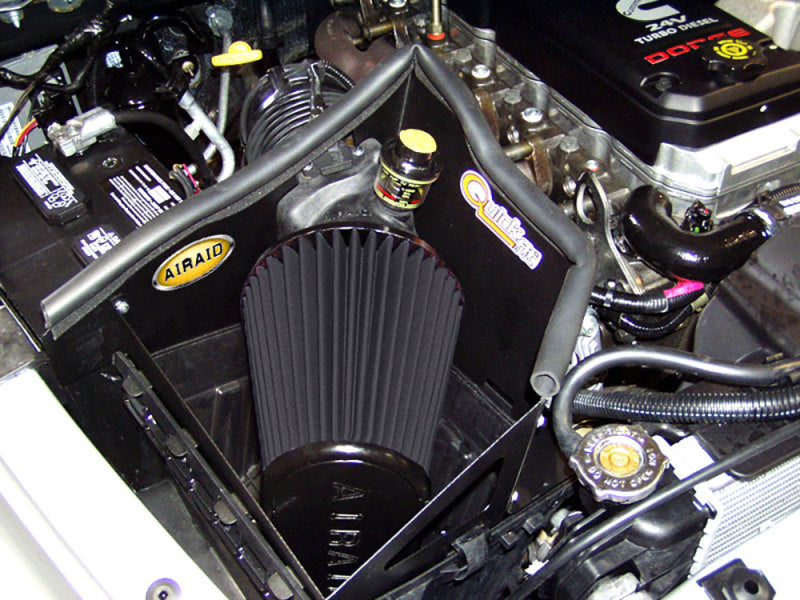 Airaid 03-04 Dodge Cummins 5.9L DSL (exc. 600 Series) CAD Intake System w/o Tube (Dry / Black Media)