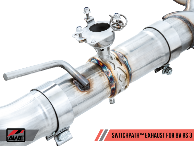 AWE Tuning Audi RS3 8V SwitchPath Exhaust - Diamond Black RS-Style Tips