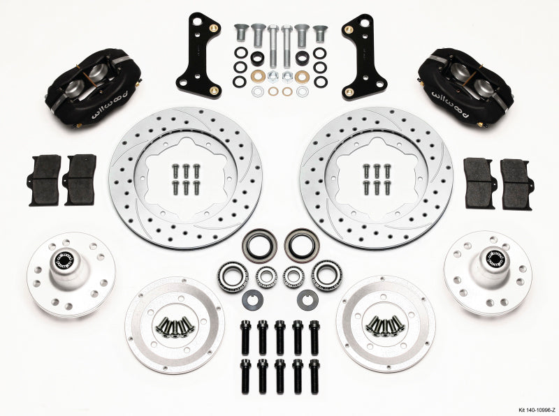 Wilwood Forged Dynalite Front Kit 11.00in Drill-Zinc 67-69 Camaro 64-72 Nova Chevelle