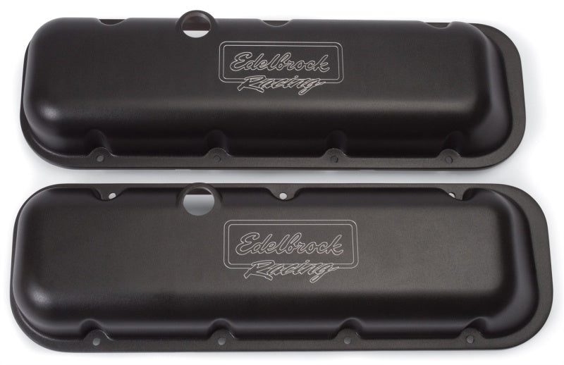 Edelbrock Valve Cover Victor Series Chevrolet 1965 and Later 396-502 V8 Low Black