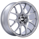 BBS CH-R 20x9 5x120 ET24 Brilliant Silver Polished Rim Protector Wheel -82mm PFS/Clip Required