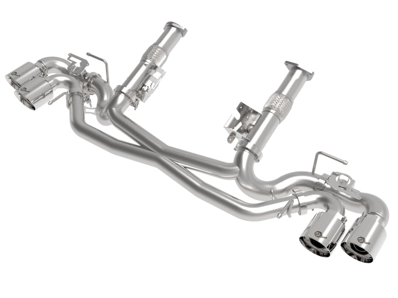 AFe 2020+ Chevrolet Corvette C8 MACH Force-Xp Cat-Back Exhaust w/o Muffler (No NPP)