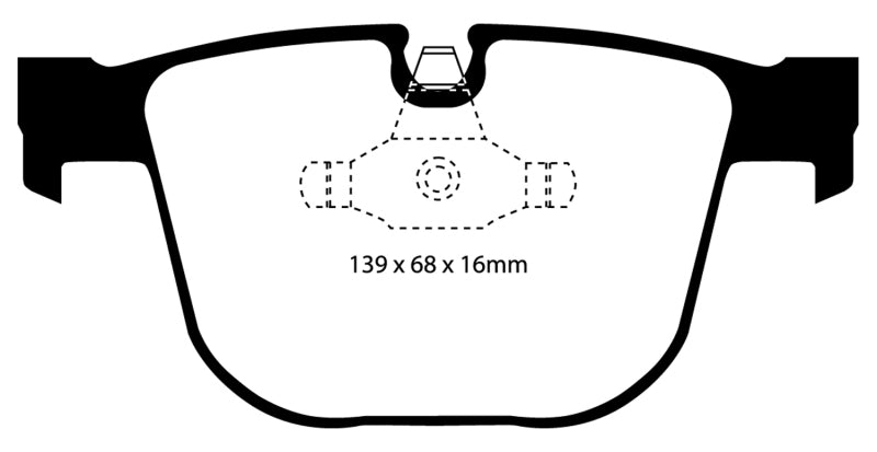 EBC 08-13 BMW M3 (E90) Bluestuff Rear Brake Pads