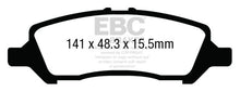 Load image into Gallery viewer, EBC 12+ Dodge Dart 1.4 Turbo Redstuff Rear Brake Pads