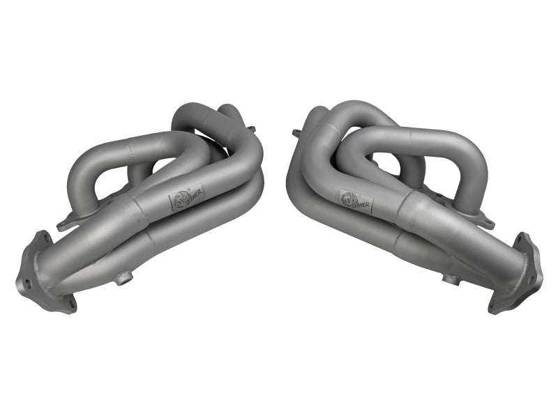 aFe Twisted 304SS Header 2020+ Chevy Corvette (C8) 6.2L V8 - Titanium Ceramic Coated