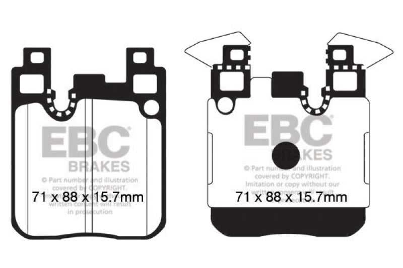 EBC 14+ BMW M3/M4 (F8X) Redstuff Rear Brake Pads