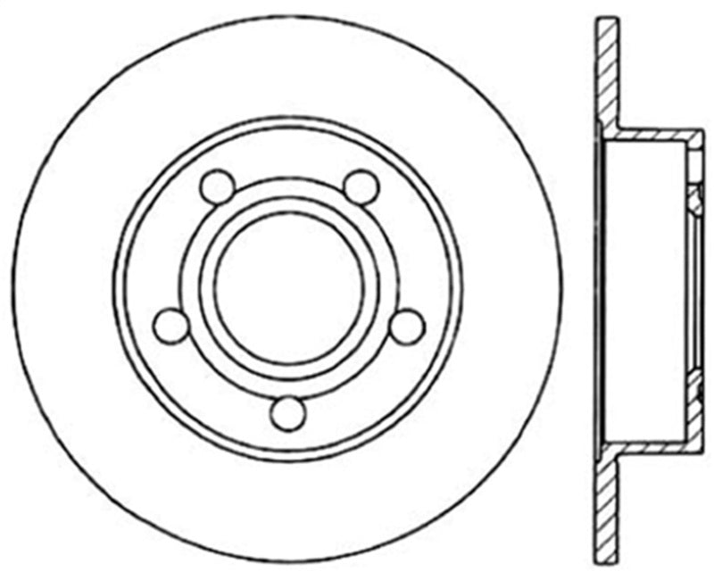 StopTech Sport 96-01 Audi A4 Quattro/12/98-05 Volkswagen Passat CRYO Slotted Left Rear Rotor