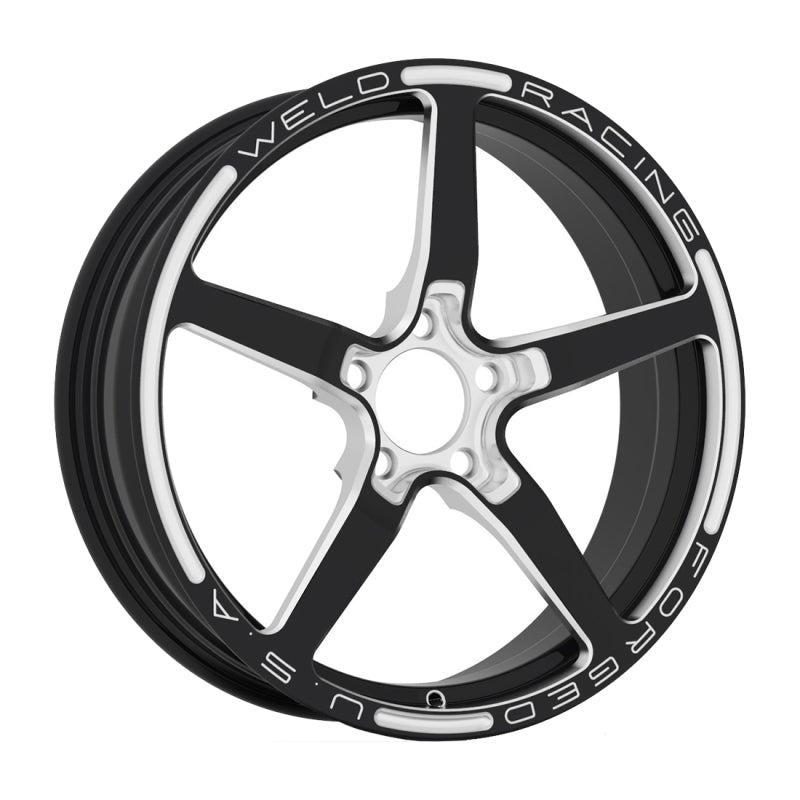 Weld Alumastar 1-Piece 18x6 / 5x4.75 BP / 3.7in. BS Black Wheel