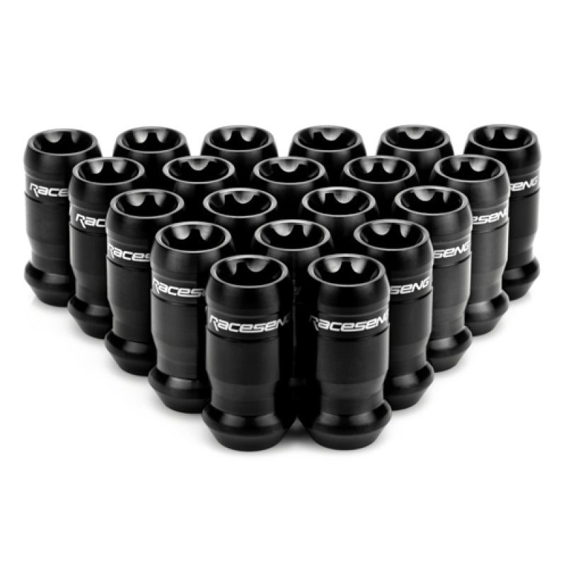 Raceseng TNR-1 Titanium Lug Nut Set - M12x1.25mm - Brushed Black