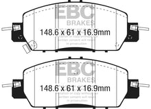 Load image into Gallery viewer, EBC 2016+ Honda Accord LX Sedan 2.4L Redstuff Front Brake Pads