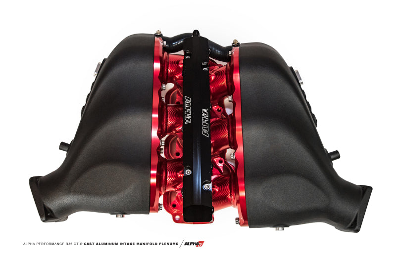 AMS Performance 2009+ Nissan GT-R Alpha Alum/Cast Intake Plenum Parts Kit (Excl Center/Bell Horns)