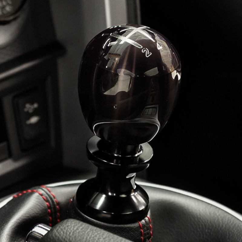 Raceseng Slammer Shift Knob (Gate 5 Engraving) M12x1.5mm Adapter - Smoke Translucent