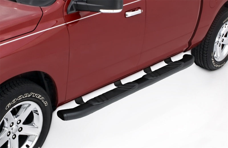 Lund 04-17 Nissan Titan Crew Cab (80in) 5in. Oval Bent Nerf Bars - Black