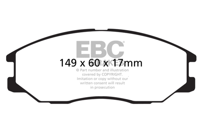 EBC 08-10 Kia Sorento 3.3 Yellowstuff Front Brake Pads